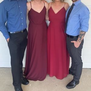 Bordeaux Kennedy Blue bridesmaid dress